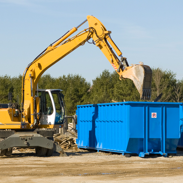 can i choose the location where the residential dumpster will be placed in Bowersville